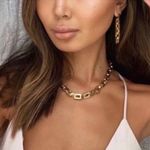 Eddie Borgo Supra Link Necklace Chunky Chain GOLD NEW Wrapped+ Gift Bag & Card Photo 0