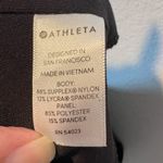 Athleta Womens Mid Rise Flat Iron Tux Leggings Black Moto Zip Pockets Stretch XS Photo 10