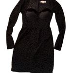 Meshki  Black Leopard Print Seara Devorah Mini Bodysuit Dress Size Small Photo 0