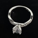 8mm Moissanite Ring • Infinity Pave Band • Size 7 Silver Photo 0