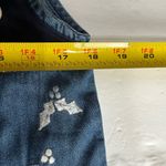 Tantrums S denim vest winter holiday snowflake mittens embroidered patchwork Blue Photo 6