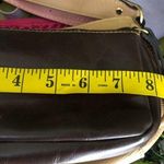 Chocolate brown vegan leather wristlet wallet purse zippered organizer. Photo 3