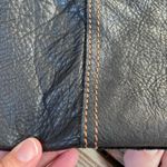 Lucky Brand Women's Large Black Leather Tasselled Shoulder Bag Photo 6