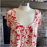 Diane Von Furstenberg  Red and Cream Print Mini Dress Photo 2