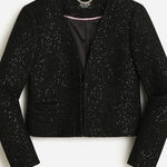J.Crew NWT Collection Sz 8 Black Sequined Chariot Lady Jacket Blazer BM560 Photo 0