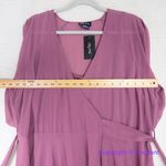 City Chic New! City Chic Enthrall Me Maxi Dress Dusty Rose Pink Wrap Sheer, plus size 16 Photo 7