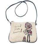 Brighton  Signature Scottie Crossbody Bag I’d Rather Be Shopping Purse Sketch Art Photo 1