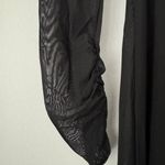 Anthropologie Sheer Ruched-Sleeve Midi Dress, Size S Photo 6