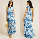 Anthropologie Red Carter Priscilla Tie-Dye Cover-Up Maxi Dress Size Medium Photo 12