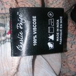 Charlie Paige  S/M Boho Paisley Striped Bell Sleeve Orange Turquoise Pastels Top Photo 10