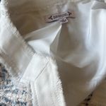 Nanette Lepore NWT Denim Trim Bouclé Tweed Jacket Color: Blue/ White Small Photo 9