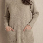 Soft Surroundings Women's Ribbed Chenille Tunic Long Sweater Beige Tan Size M Photo 0