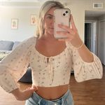 Wild Fable Puff Sleeve Floral Top Photo 0