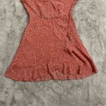 Madewell Posy Ruffle Faux Wrap Dress in Twisted Vines Terra Cotta Size 4 Beach Photo 6