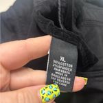 Kikit Short Black Velvet Blazer Jacket Rhinestone Buttons Size XL Y2K Photo 4