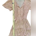 Abercrombie & Fitch  Easy Waist Tiered Mini Dress Size XS Animal Print Flutter Photo 2