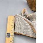 Nine West  Gorana 9 Wedge Ankle Strap Sandal Gray Snake Print Open Toe Slingback Photo 7