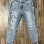 Judy Blue  Boyfriend Fit Paint Splatter Distressed Stretch Jeans Size 13/31 Photo 0