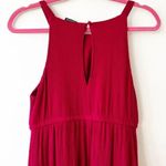 Torrid Dark Magenta Pink Dress Size 00 M Crinkle Gauze Maxi Crochet Work Summer Photo 10