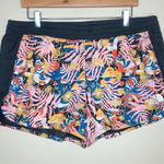 The North Face  Women's Running Shorts XL‎ Black Floral Lined Hydrenaline Tnf Photo 0