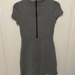 H&M Grey Crewneck Short Sleeve Thick Waffle Knit Fit & Flare Dress XS EUC Photo 1