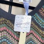 Esley  Chevron Patterned Mini Dress - Multicolor Photo 3