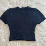 SKIMS Cozy Knit Crop Top Onyx Size L/XL Photo 4