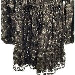 Victoria Dunn Sequin Holiday Dress Solid Black – Size Small (NWT) Photo 3