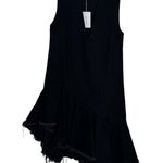 Marques Almeida Asymmetric Frayed Denim Dress Black Size XS Photo 1