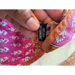 Tolani 100% Silk Boho Floral Tunic Top Women’s XS Hippie Bright Fall Artsy Photo 2