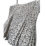 Lush Clothing New Lush Printed Cheetah Pleated Adjustable Spaghetti Strap Cami White Black S Photo 7