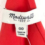Madewell 100% Silk Starview Cami Dress Racerback Spaghetti Strap Red Size 00 Photo 3