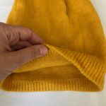 Mustard Yellow Knit Beanie Photo 3