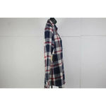 Tna Womens Red Black Cotton Long Sleeve Front Pocket Button Up Shirt Size XS Photo 3