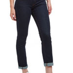 MOTT & BOW Slim Boyfriend Jeans Ridge Wash Women’s 27 x 28 Dark Indigo Blue Photo 0