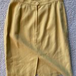 Mustard Yellow Pencil Skirt Size 6P Photo 3