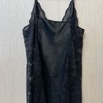 Victoria's Secret Y2K Black Satin Chemise with Lace Trim Photo 0