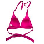 Arizona Jeans Arizona Bikini Top Womens M Pink Push Up Padded Triangle Halter Wrap Ties Swim Photo 1