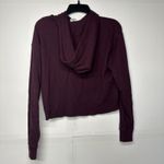 Victoria's Secret Victoria’s Secret PINK Maroon Cropped Hoodie Size XS Long Sleeve Pullover Photo 8