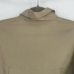 RON LEAL Women's Khaki Drawstring Waist Flap Pockets Utility Jacket Size 8 Green Photo 8