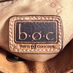 BOC Born Concept Patchwork Stripe Canvas Leather Crossbody Bag Purse Boho Casual Brown Photo 4