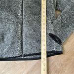 Uniqlo Full Zip Fuzzy Teddy Jacket Black Grey Pockets ~ Women’s Size S Photo 9