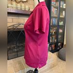 Adidas Pure Motion Medium Short Sleeve Golf Shirt Magenta Pink Photo 4