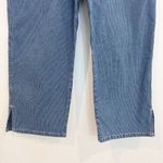 Gloria Vanderbilt  Pinstripe Lace Up Sailor Cropped Capri Pants Boho Plus Size 14 Photo 2