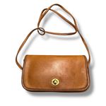 Coach Vintage Tan Leather Dinky Made in United States Purse Bag Crossbody Photo 1