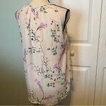 Carolina belle Montreal Womens Size Large Floral Sleeveless Blouse Tank Coastal Photo 6