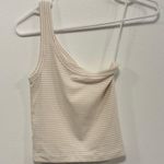 Aerie tank top! Peach stripe one shoulder tank top size XS Photo 2
