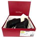 Salvatore Ferragamo Antila Lace Up Black Leather Side Zip Ankle Boots Size 9.5 Photo 1