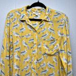 BeachLunchLounge Shirt Womens Large Novelty Bird Print Relaxed Casual Minimalist Photo 2