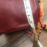 Burberry Belgrove Red Fringe Suede Leather Nova Check Bucket Bag Crossbody Photo 10